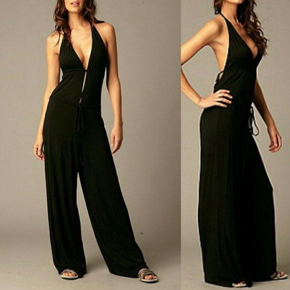 Free People Pants - Free People Intimately Ibiza Halter Jumpsuit